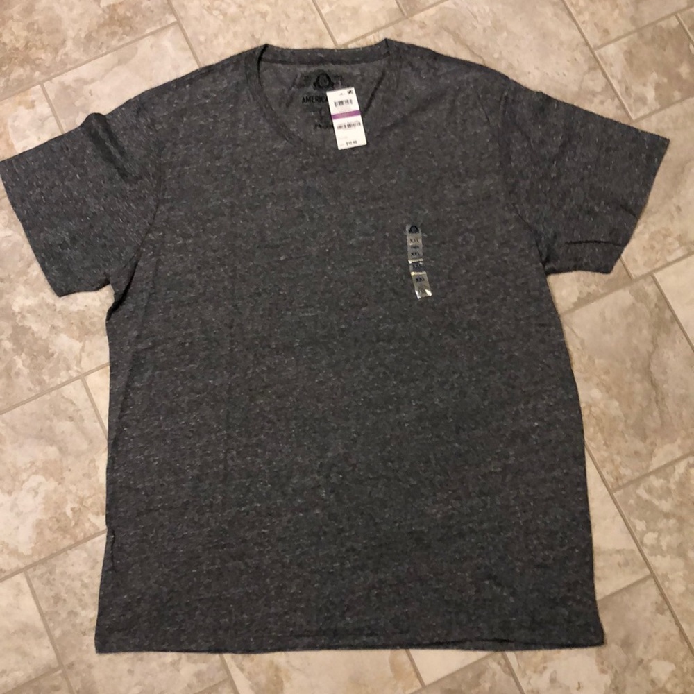 American Rag Men’s V-Neck Tee - Heather Gray - XXL